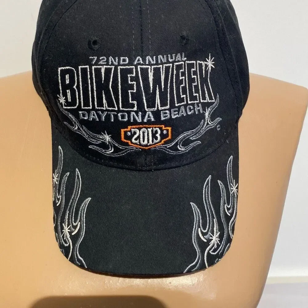 Men's Black 72th Annual Bike Week 2013‎ Daytona Beach Adjustable Baseball Cap